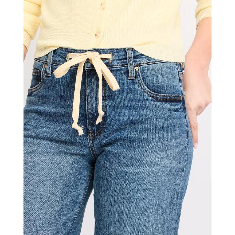 NEW KUT FROM THE KLOTH maya high rise wide leg drawcord jeans in protect wash - Picture 4 of 6